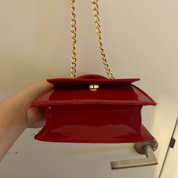 WINDSOR - Red Mini Tote Bag - Picture 4 of 5